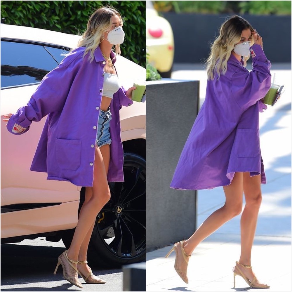 Bottega Veneta Tan Nude Mesh d’Orsay Stiletto Pumps - As Seen on Hailey Beiber - Picture 7 of 15